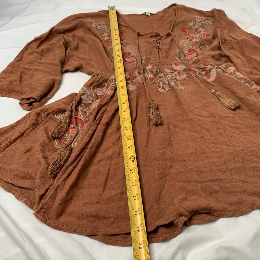 Umgee Floral Mini Dress Size S - Picture 3 of 6